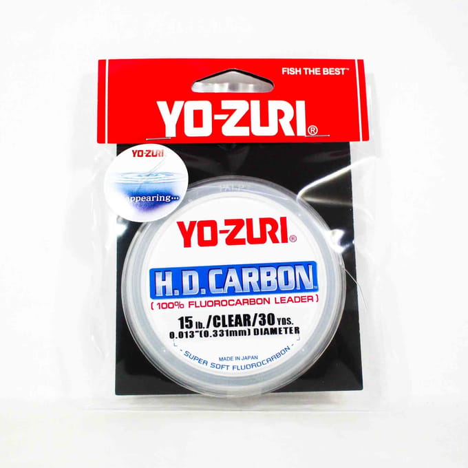 Yo Zuri Duel HD Carbon Fluorkoolstof 30 meter 15 lb R888-CL (0887) schoon
