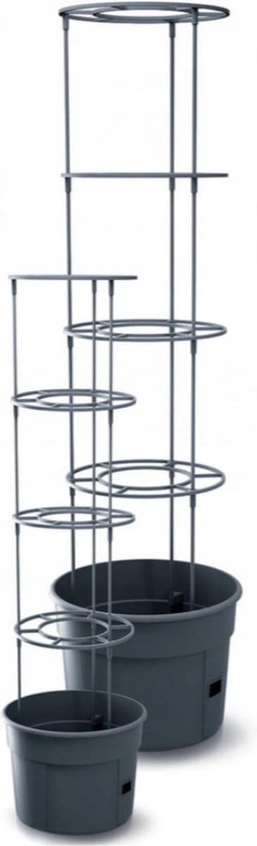 Prosperplast Tomatenpot - Voor het kweken van tomaten - 28 liter - Antraciet