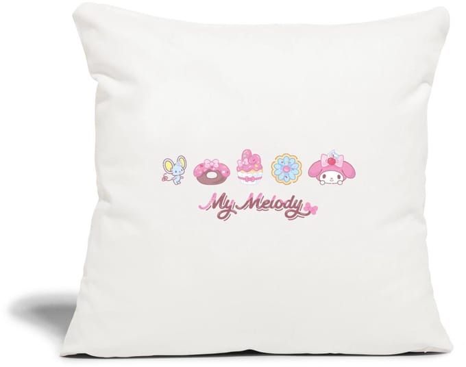 My Melody Met Flat En Gebakjes Sierkussenhoes, 45 x 45 cm