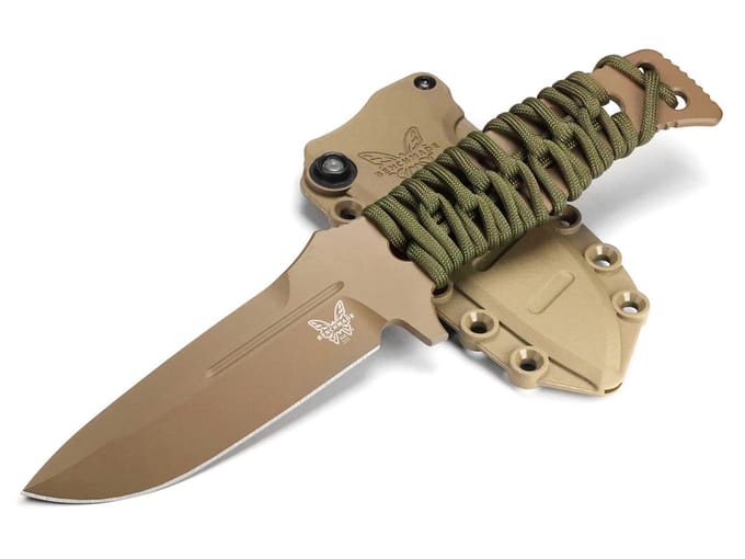Benchmade Fixed Adamas Flat Earth – Vast Mes met MagnaCut Lemmet en Paracord Handgreep