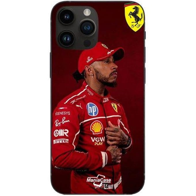 Coque de téléphone - Ferrari - Iphone 15 Pro - Souple - Silicone - Noir zwart