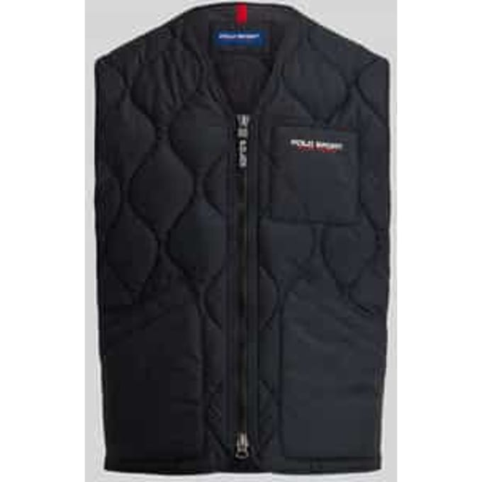 Regular Fit doorgestikte bodywarmer met borstzak