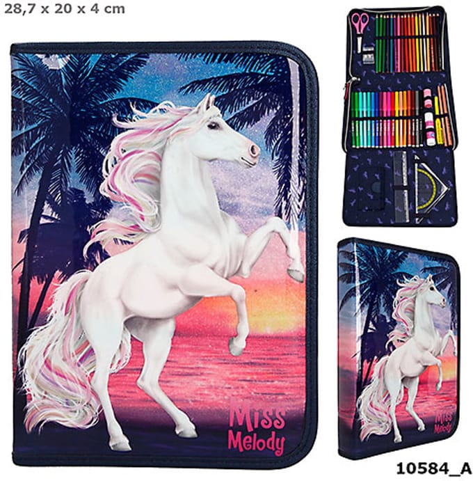 Depesche - Miss Melody gevulde etui XXL - GLITTER OCEAN