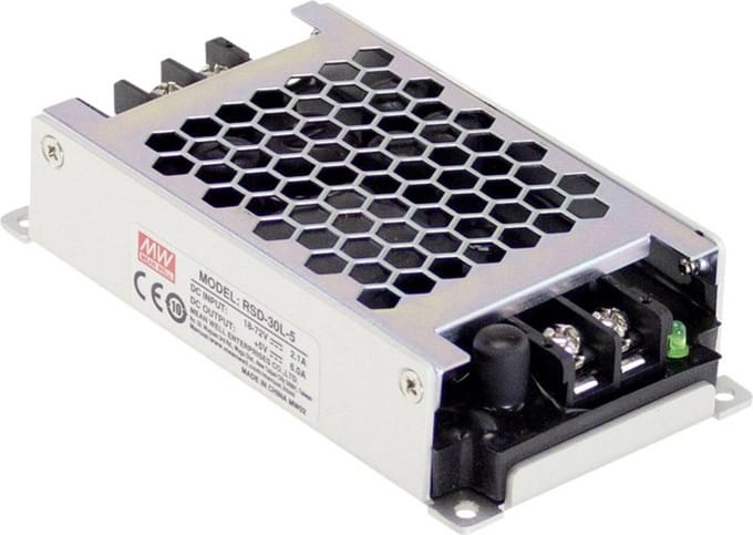 Mean Well RSD-30L-24 DC/DC-converter 24 V/DC, 36 V/DC, 48 V/DC, 72 V/DC - 24 V/DC/1.25 A 30 W
