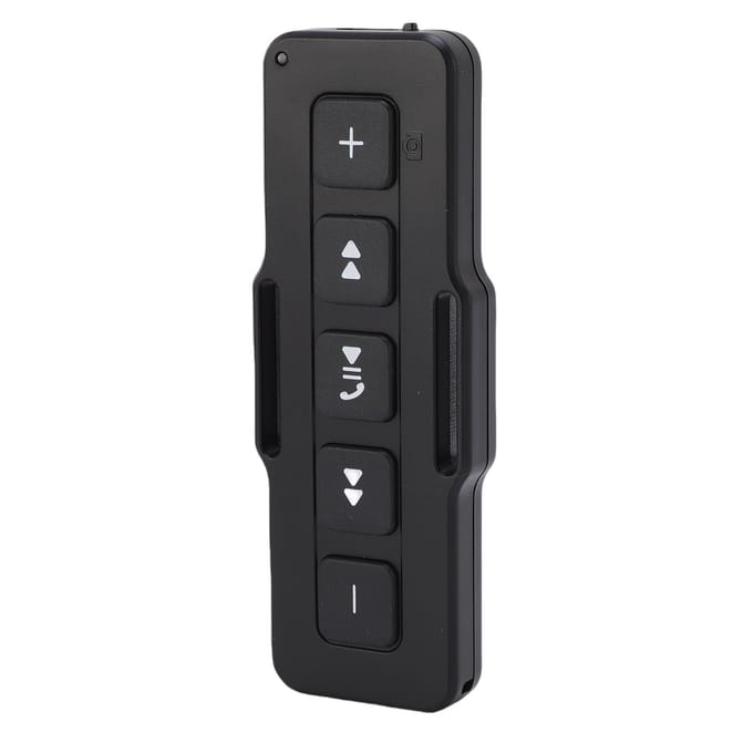 Télécommande Bouton Média de Voiture Bluetooth Musique Appels Télécommande pour Vélo Moto black