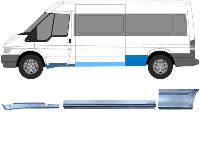 Reparatiepaneel set voor Ford Transit 2000-2013 / Links