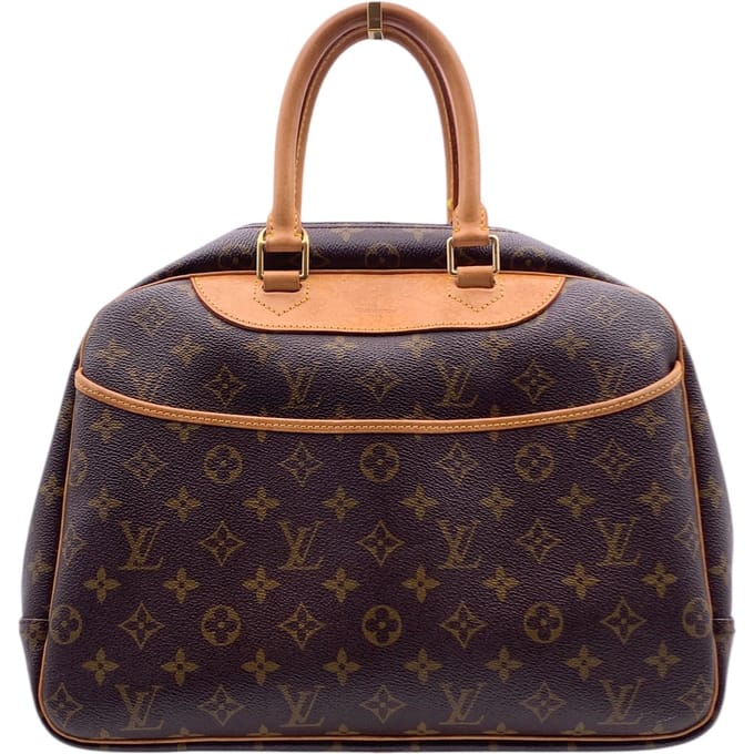 Louis Vuitton Vintage Stoffen Handtas Deauville