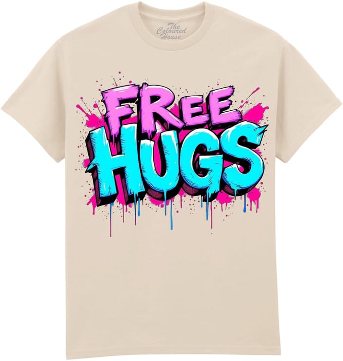 Free Hugs The Coloured House T-shirt M