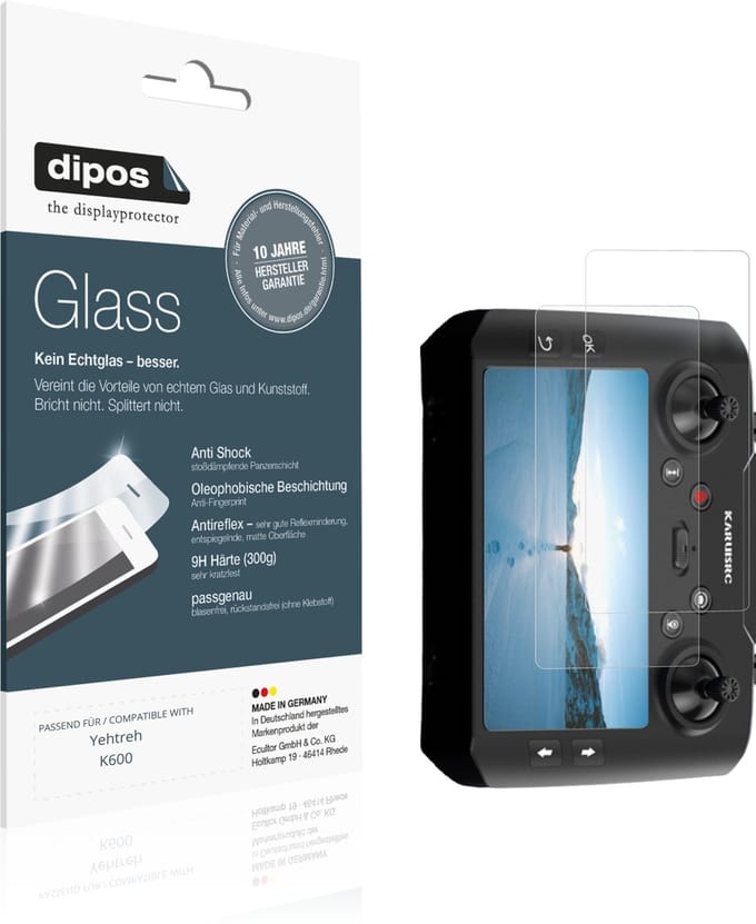 dipos – 2x Matte Pantserfolie geschikt voor Yehtreh K600 | 9H Screenprotector
