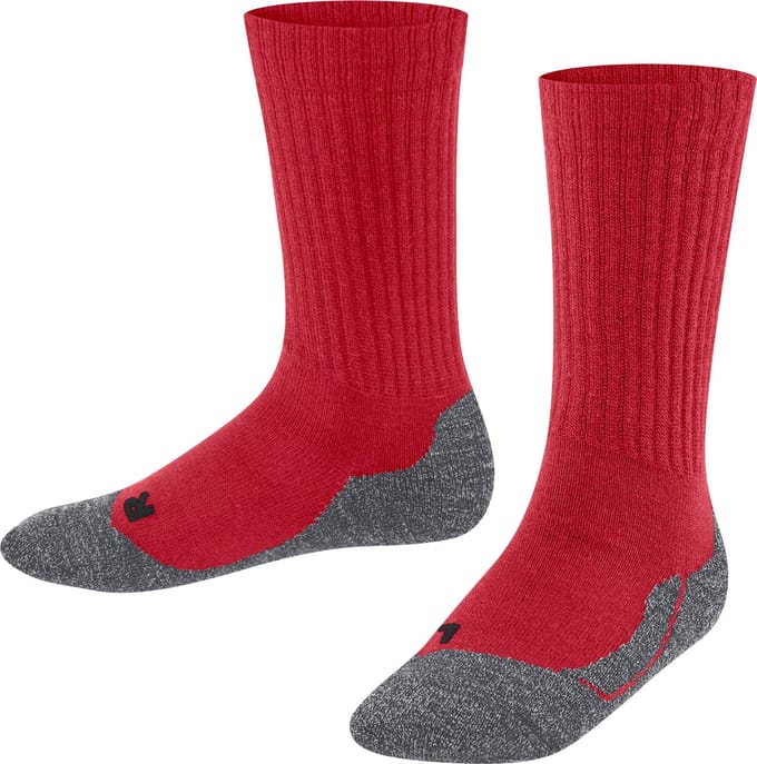 FALKE Active Warm dik ademend wol functioneel materiaal sokken kinderen rood - maat 27-30