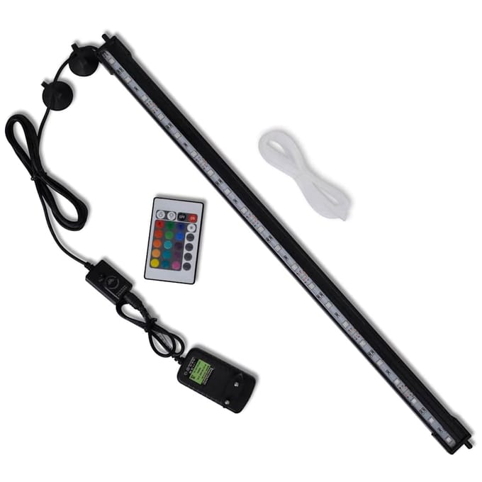 vidaXL - LED-aquariumlamp - met - bubbels - RGB - 56,5 - cm