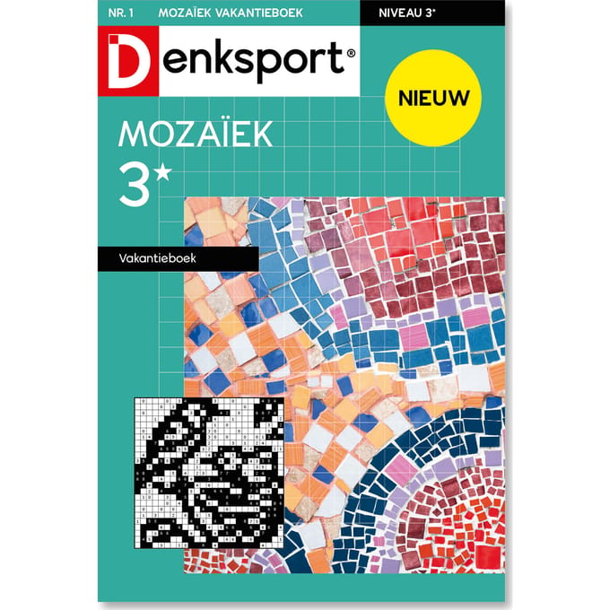 Denksport Puzzelboek - Mozaïek 3* vakantieboek, editie 1