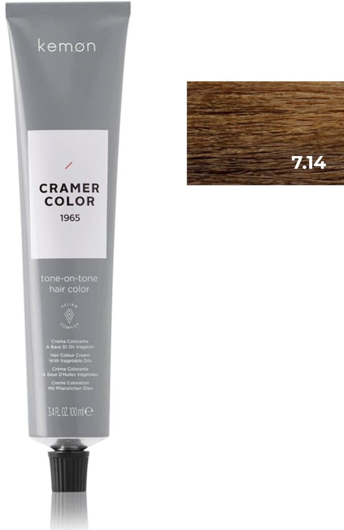 Kemon Cramer Tot 7.14 Ash Copper Blonde 100Ml V2