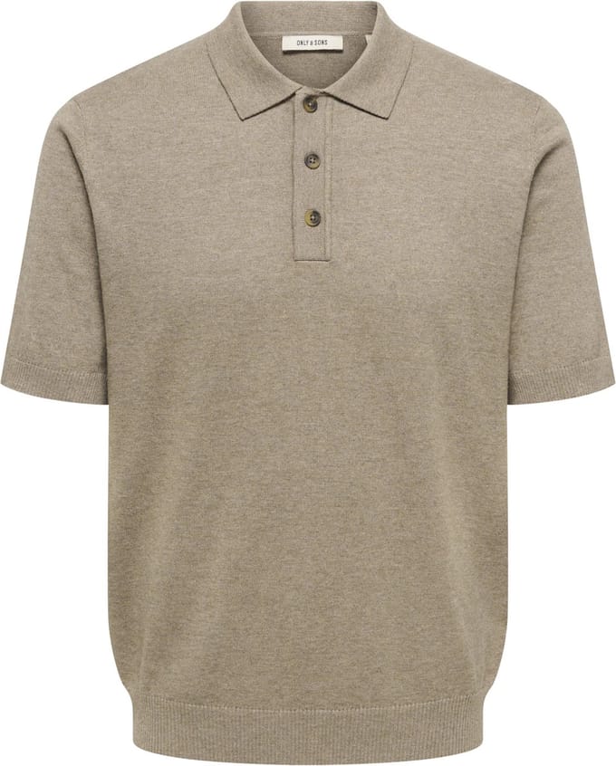 ONLY&SONS - ONSLOUI REG 12 SS MEL POLO KNIT NOOS - Heren - Polo's