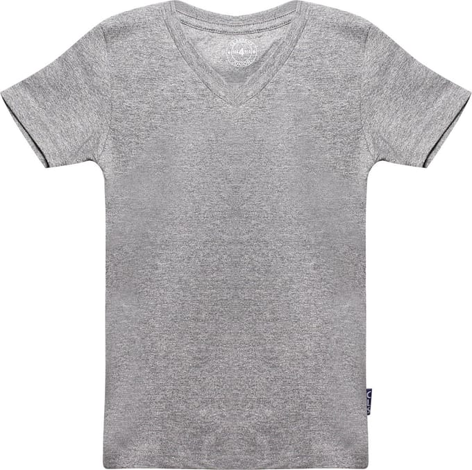 Claesen's® - T Shirt v neck GrijsCL 118-Grey Melee-4