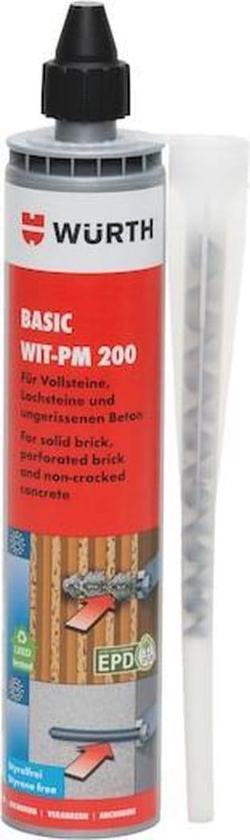 INJECTIEMORTEL BASIC WIT-P 200 Injectiemortel Basic WIT-PM 200 ANK-MORTEL-(WIT-PM200)-KOKER-300ML