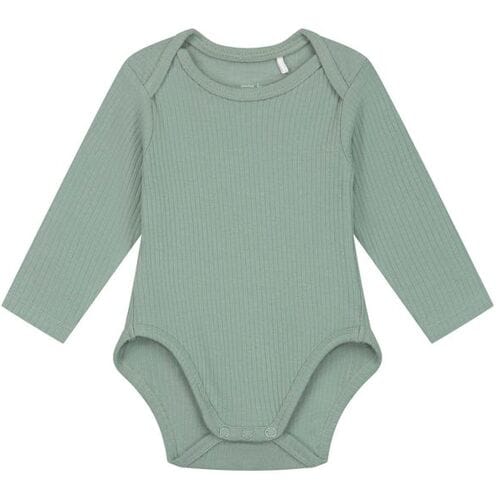 Prénatal romper rib Midgreen 50/56 unisex