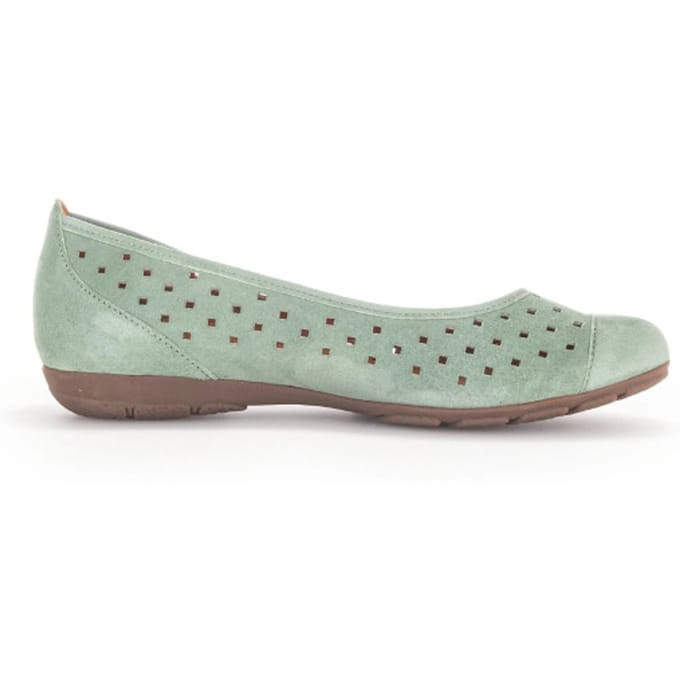 Gabor 24.169.33 - dames ballerina - Groen - maat 36 (EU) 3.5 (UK)
