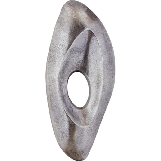 PTMD Wandpaneel Kellaine - 19x4x43 cm - Aluminium - Zilver