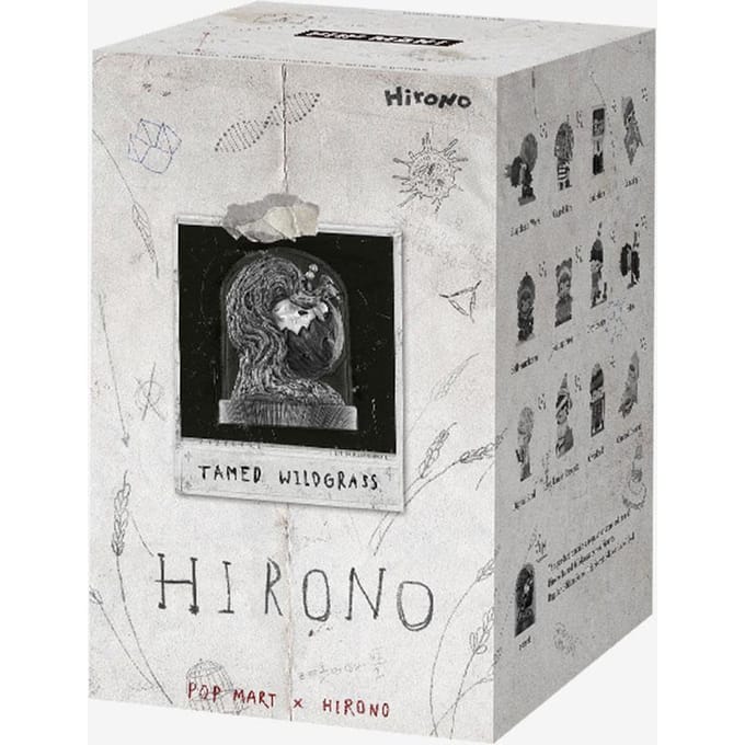 POP MART Hirono Tamed Wildgrass Serie Figuren Blind Box white