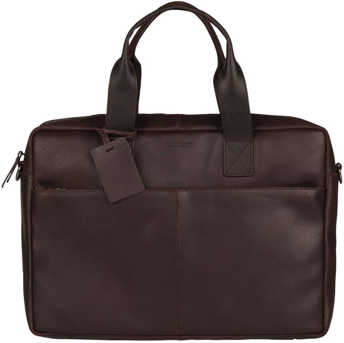 BURKELY Vintage River - Laptoptas 15 inch - Bruin