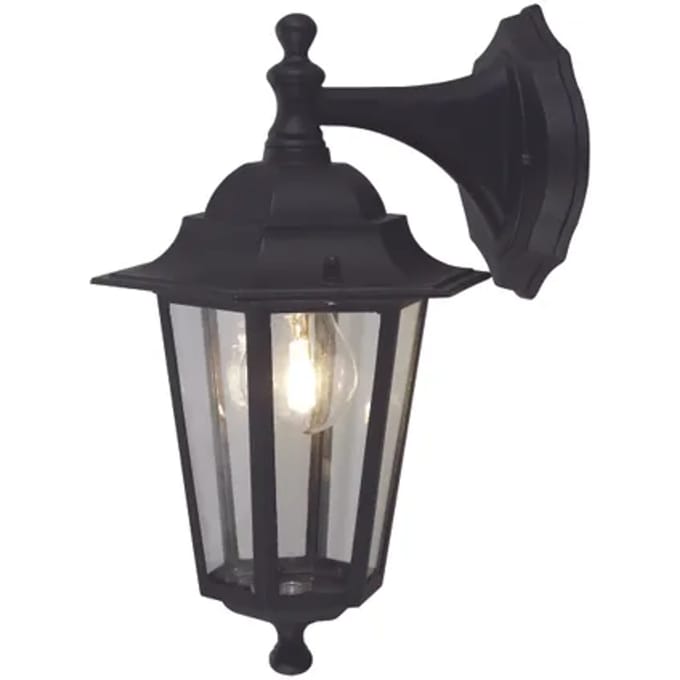 Sencys Wandlantaarn Madrid Zwart E27