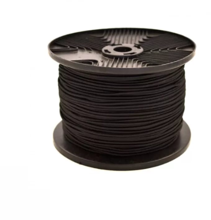 ELASTIEK 8MM ROL 100M ZWART