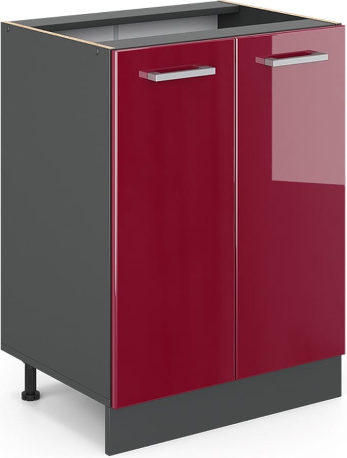 Vicco R-Line Keukenonderkast – 60 cm, WB Eik Rode hoogglans