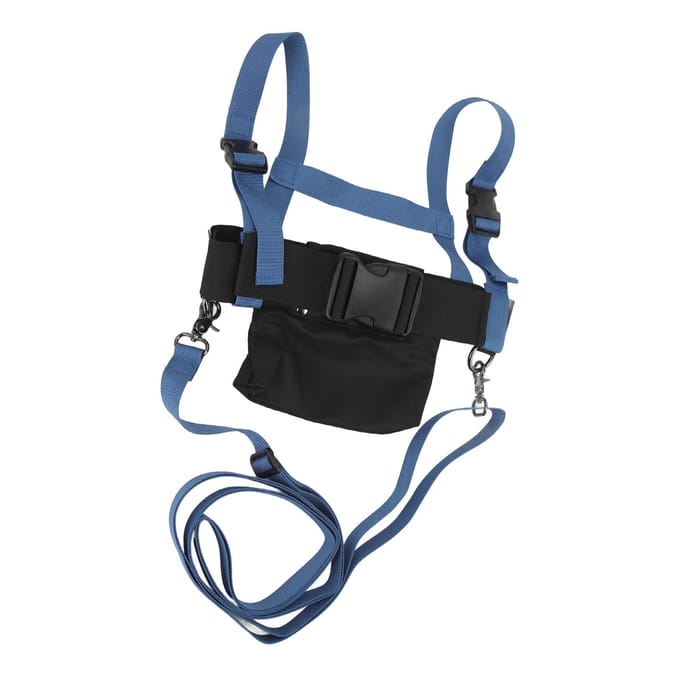 Ski Snowboard Harnas met Lijn Tas Nylon Verstelbaar Snelheidsregeling Lesgeven Ski Training Uitrusting black