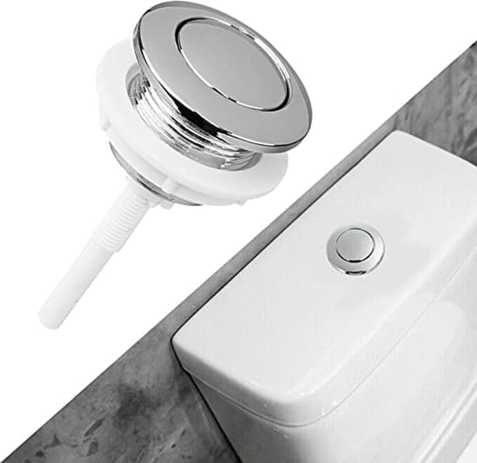 Toilet Spoelknop 38mm - Eenvoudige Push Button voor Toiletten