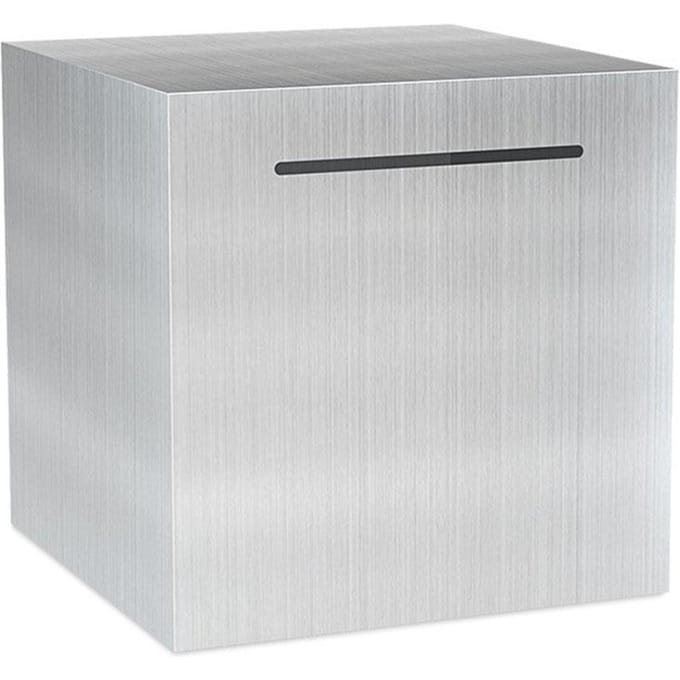Tirelire cubique en acier argenté, grande capacité, boîte à monnaie en métal, boîte à monnaie, cadeau d'anniversaire gray