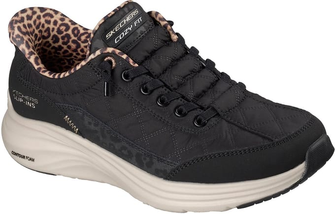 Skechers CONTOUR FOAM-LEOPARD DREAM Dames Instappers - Multi / Zwart