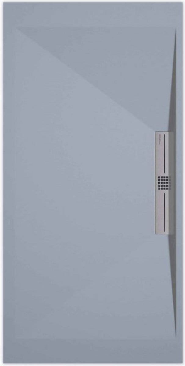 Sanifun douchebak Stone Side Gray Smooth 900 x 800 S