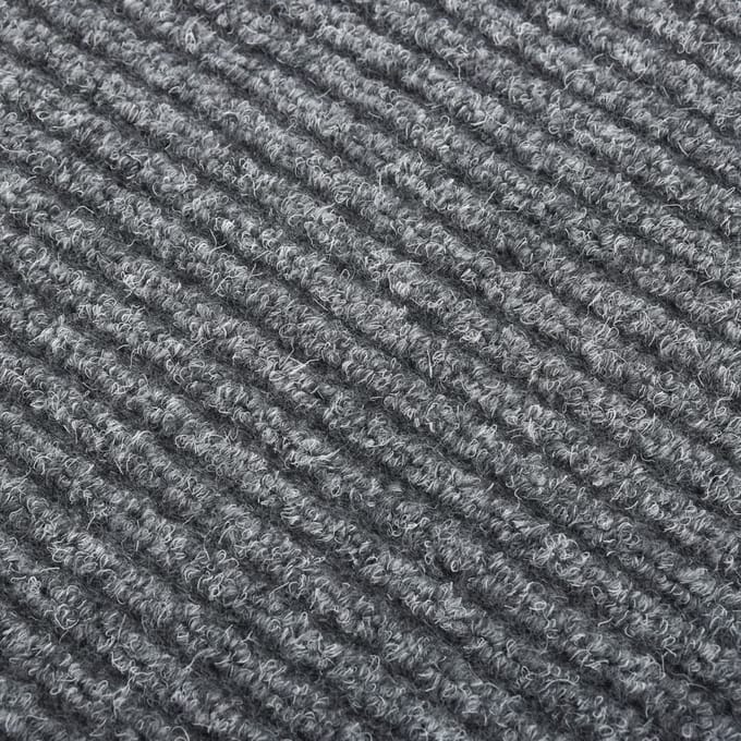 vidaXL - Droogloopmat - 100x100 - cm - grijs