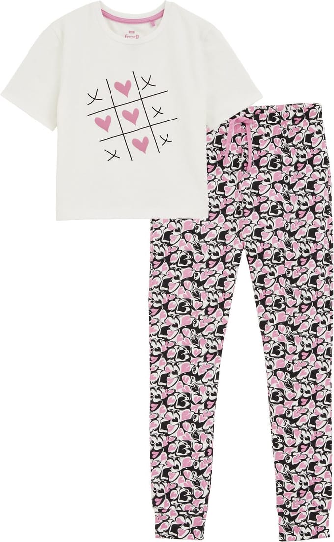 WE Fashion Meisjes Pyjama met dessin