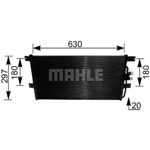 Condensator, airconditioner MAHLE AC 217 000S
