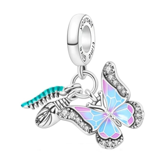 Vlinder Bedel "Give Yourself Time" - Sieraden - Zilver - RomyStones