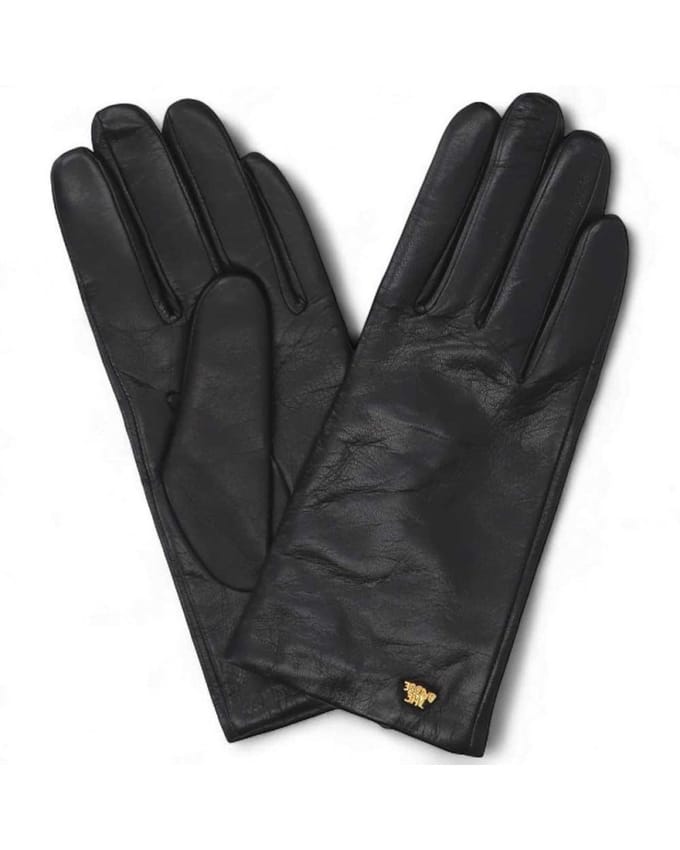 The Bridge Women's Black Leather Handschoenen - 141013DU-30-0700