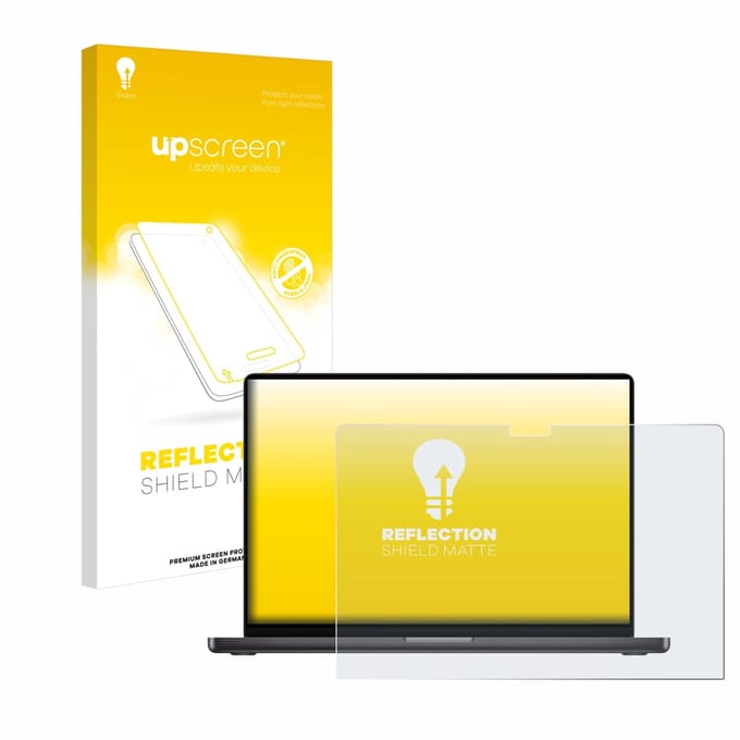 upscreen - Screenprotector voor Apple MacBook Pro 16" M3 2023 - Folie Beschermfolie anti glare matte