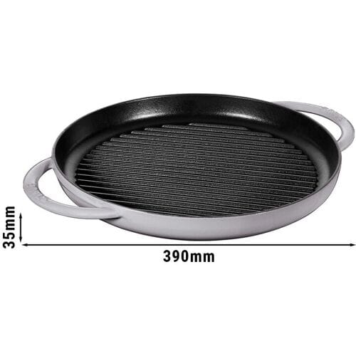 STAUB GRILL PANS - Pure Grill - Ø 300mm - Gietijzer - Grafietgrijs