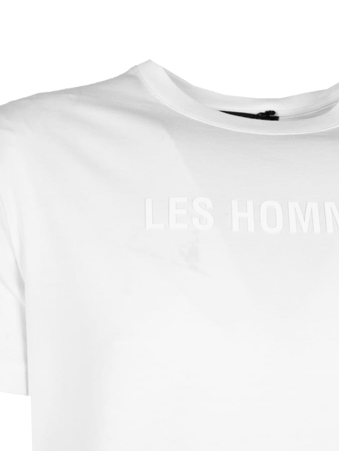 Les Hommes T-Shirt LH Logo Mannen Wit