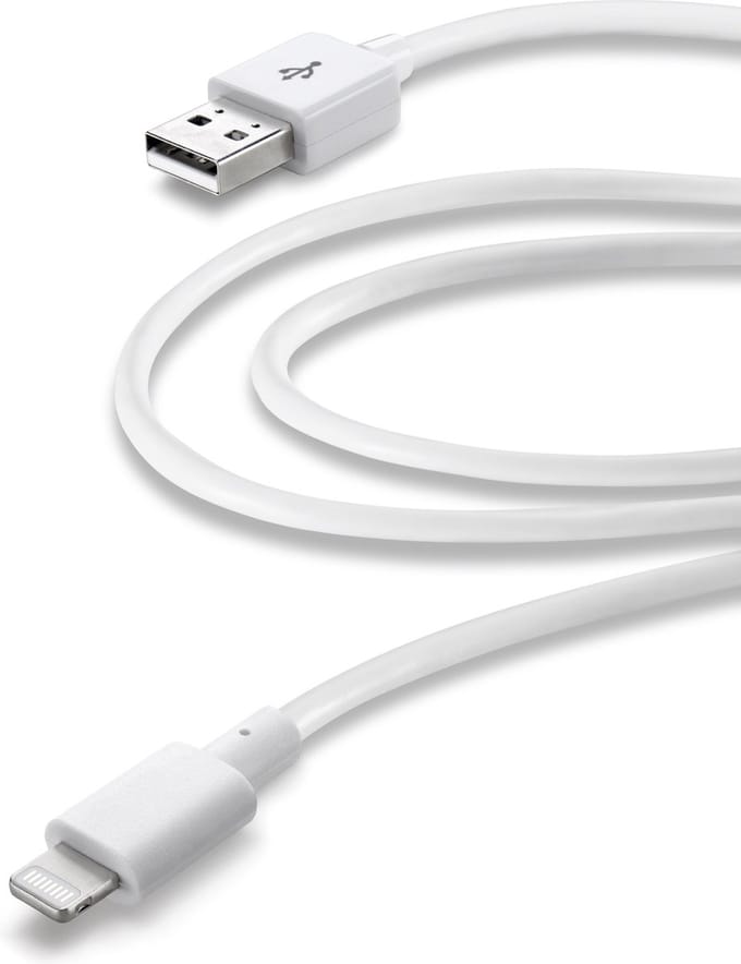 Cellular Line Usb kabel Apple lightning 3m wit
