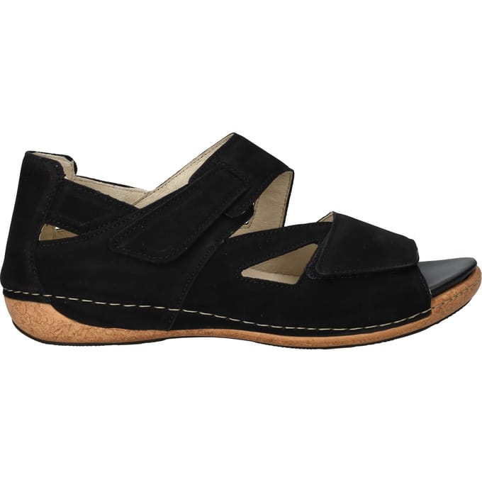 Dames Sandalen Waldlaufer Heliett Schwarz Zwart - Maat 5½