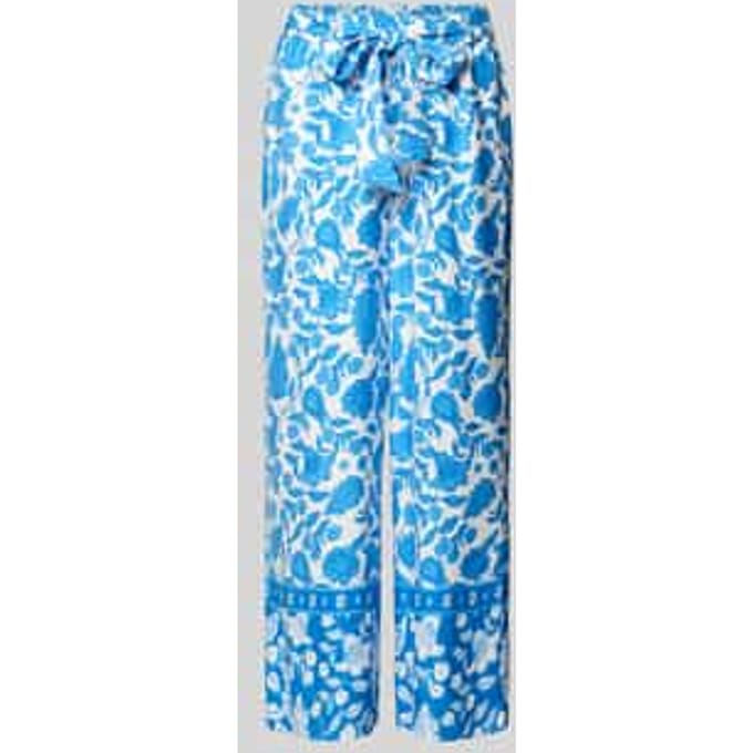 straight fit stoffen broek van pure viscose