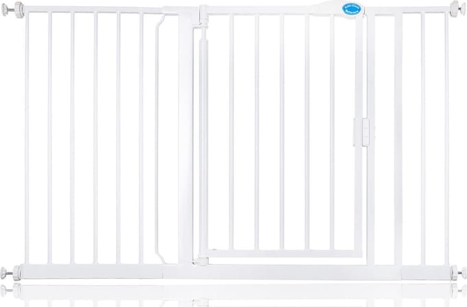 Bettacare Auto-Close Klemhek, Hondenhekje, 132.6cm - 139.6cm, Wit