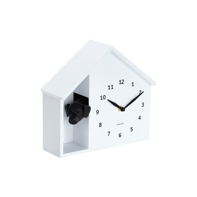 Karlsson wandklok peeking doggy - Ø24,9cm