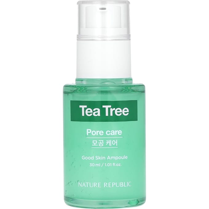 Nature Republic, Tea Tree Good Skin Ampoule, 1.01 fl oz (30 ml) blue