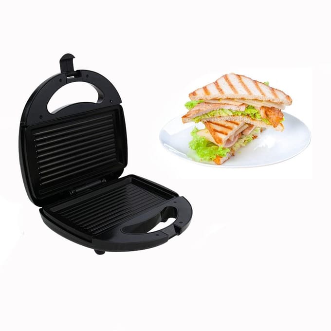 3 In 1 Multi Grill Sandwich Maker Wafelijzer Grill Sandwich Toaster Wentelteefjes Wentelteefjes Barbecue gray