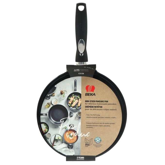 Beka Pro Induc Pannenkoekenpan - Ø 24 cm - Keramische Antikleeflaag - PFAS-vrij - Geschikt voor inductie - Zwart