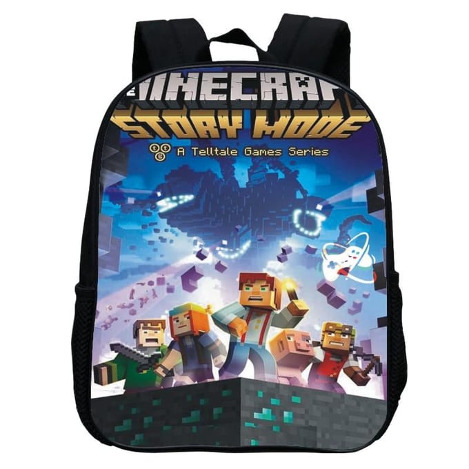 Bedrukte Kleuterschooltas, Cartoon Minecraft 12-Inch Rugzak, Licht En Casual 12inch backpack